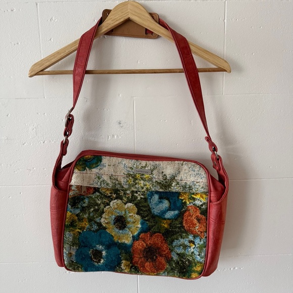 80 🍒 Vintage Samsonite | Floral Tapestry Briefcase Bag | Retro Floral - Picture 2 of 13